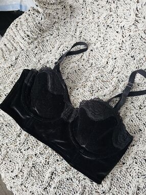 Black Velvet And Lace VS Bra